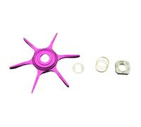 Zeroupshop 65mm Zillion Series Fishing Reel Star Drag Washer Set para DAIWA para piezas de modificación de aluminio CNC con resorte de junta (mano izquierda púrpura)