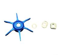 Zeroupshop 65mm Zillion Series Fishing Reel Star Drag Washer Set para DAIWA para piezas de modificación de aluminio CNC con resorte de junta (azul derecho)