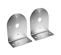 Zeroupshop 81560 Soporte de montaje de luz de autobús de acero inoxidable para Kenworth para Freightliner para Peterbilt para Mack para Thomas Truck Soporte de instalación de lámpara ajustable (2