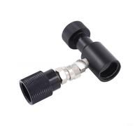 Zeroupshop Adaptador de cilindro de gas para SodaStream, TR21-4 a CGA320 W21.8 de conexión rápida, convertidor regulador de plástico para cocinar al aire libre y acampar (A)