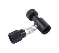 Zeroupshop Adaptador de cilindro de gas para SodaStream, TR21-4 a CGA320 W21.8 de conexión rápida, convertidor regulador de plástico para cocinar al aire libre y acampar (B)