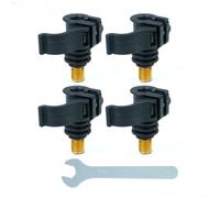Zeroupshop Adaptador de conector de cambio rápido para pesca de carpa, ajuste ABS antioxidante resistente para caña para barras de zumbador y alarma de mordida, accesorio de aparejos que ahorra tiempo