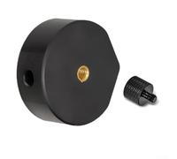 Zeroupshop Adaptador de montaje de trípode de aleación de aluminio, para estrella para base MINI, conector de soporte seguro, para fotografía y videografía, accesorio de cámara portátil ligero, negro