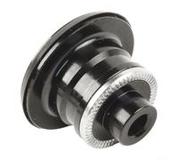Zeroupshop Adaptador QR a eje pasante, convertidor de tapa de extremo de aleación de aluminio para eje delantero M9-15 mm 100 mm y trasero M10-12 mm 135-142 mm, compatible con 8-12 velocidades, negro