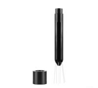 Zeroupshop Agitador magnético de café tipo prensa, distribuidor de espresso de acero inoxidable 304 y aleación de aluminio para romper grumos, accesorios de preparación manual y espresso, negro, 11 x