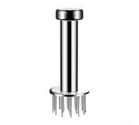 Zeroupshop Aguja de carne suelta de acero inoxidable 304, martillo ablandador de carne de rebote automático, herramienta de cocina para carne de res, cerdo, pollo, tiempo de cocción más rápido (aguja
