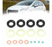 Zeroupshop Arandela de sellado de junta tórica de inyector 1314368, para Berlingo C2 C3 para C4, kit de sellado de prevención de fugas de goma dura, para instalar pieza de repuesto, para exteriores