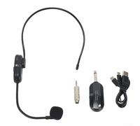Zeroupshop Auriculares inalámbricos de 2.4 G con transmisión digital de rango de 160 pies para enseñar voz al aire libre de conferencias de voz con 6-8 horas de tiempo de trabajo