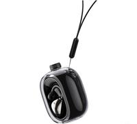 Zeroupshop Auriculares inalámbricos de conducción ósea 6.0 estéreo de oreja abierta con control de voz 8H de tiempo de reproducción para dormir, correr, ciclismo, conciencia situacional (B negro)