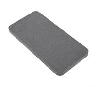 Zeroupshop Bandeja de piedra de diatomita de secado rápido para fregadero, tapete de secado de platos de alta absorción, protector de encimera de barro natural y fibra, tapete de baño compacto de