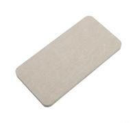 Zeroupshop Bandeja de piedra de diatomita de secado rápido para fregadero, tapete de secado de platos de alta absorción, protector de encimera de barro natural y fibra, tapete compacto de baño, blanco
