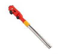 Zeroupshop Barra de extensión de rodillo con abrazadera giratoria de 180°, barra de metal telescópica para pinceles, mango extensible para paredes de techo, pintura de alto alcance (1,1 m/1,4 m/1,7 m