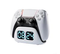 Zeroupshop Base de carga rápida para controlador con pantalla, estación de acoplamiento ABS compacta para DualSense, elegante diseño blanco, 12,8 x 7,8 x 9 cm