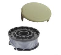 Zeroupshop Bobina de recortadora y tapa de repuesto para Bosch ART 23SL 26SL y compatible con One+ RLT1825Li RLT1830H13 RLT1830Li RLT183115 y para GREENWORKS
