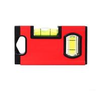 Zeroupshop Bolsillo magnético de 5,5 x 2,4 cm para nivel de espíritu con doble medición vertical y horizontal, imanes fuertes para alineación manos libres para toma de corriente eléctrica y