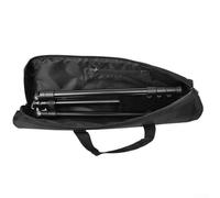 zeroupshop Bolso de tela Oxford impermeable con correa para el hombro, para micrófono, fotografía, soporte de luz, almacenamiento de viaje, color negro, bolsa de transporte con soporte para trípode,