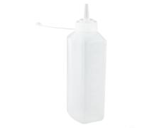 Zeroupshop Botella transparente para salsa exprimible, material de polietileno flexible para cocina doméstica, tapa a prueba de fugas para aderezo de ensalada, salsa de tomate, pulpa, 800 ml o 1000 ml