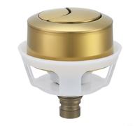 Zeroupshop Botón de descarga de inodoro controlado por cable, repuesto de válvula de drenaje de doble uso, material ABS para reparación de cisterna de baño, control preciso de flujo de agua (dorado)