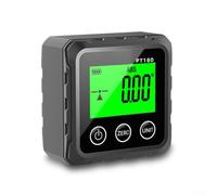 Zeroupshop Buscador de ángulo inclinómetro digital, con base magnética, pantalla LCD retroiluminada, medidor de nivel de caja de plástico ABS, para construcción, carpintería, reparación de automóviles