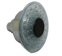 Zeroupshop Cabezal de ducha con sensor de temperatura LED, 3 modos de cambio de color para un baño seguro y elegante, mezcla de masaje de lluvia, funciona con agua, no para batería, ABS galvanizado