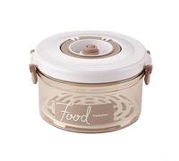 Zeroupshop Caja de almacenamiento sellada al vacío de alimentos, dispensador de gran capacidad con anillo de sellado grueso para productos secos, recipiente transparente apilable para cocina (F)