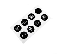 Zeroupshop Calcomanías de reparación de botones para Maserati 2003-2014 estacionamiento, control de crucero, calcomanía de vinilo negro, superposición de letras blancas, etiquetas de interruptor