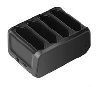 Zeroupshop Cargador de batería para Zebra Symbol TC70 TC72 TC75 TC77, base de carga rápida de 4 ranuras con entrada USB-C, estación cuádruple de salida de 4 A para baterías de escáner Motorola, color