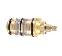 Zeroupshop Cartucho termostático de cobre completo de aleación de memoria, Para calentadores de agua solares, Válvula de núcleo de control de alta resistencia, Ajuste estable en frío caliente (B)
