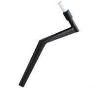 Zeroupshop Cepillo de limpieza para máquina de café con mango ergonómico en zigzag, cerdas de nailon para cabezal de grupo y puntos estrechos, 19,5 cm, negro