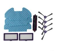 Zeroupshop Cepillos principales, cepillos laterales, kits de trapeador para Samsung Powerbot-E VR05R5050WK, piezas de aspiradora, accesorios de repuesto con rodillo y filtro