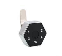 Zeroupshop Cerradura de gabinete sin llave con huella digital y contraseña, cerradura de cajón recargable tipo C para armarios de oficina, armarios de zapatos y mesitas de noche, para una solución de