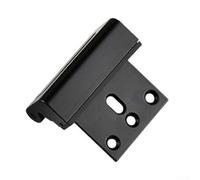Zeroupshop Cerradura de refuerzo de puerta mejorada, pestillo de servicio de 800 libras para seguridad del hogar, para una fácil instalación, no requiere herramientas, placa de golpe negra para puerta