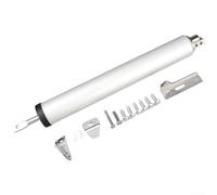 Zeroupshop Cierrapuertas automático silencioso, amortiguador hidráulico ajustable, con retención abierta de 90-110°, dispositivo de cierre neumático, para puertas interiores de aluminio de madera de