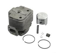 Zeroupshop Cilindro de 48 mm y para kit de juntas de pistón, para motor 1E48F/48F/63CC 6300 2, compatible con taladro de tierra, soplador, cortador de cepillo, herramienta de jardín, piezas de