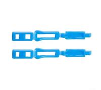 Zeroupshop Clips de control de riego por goteo de 9,5 cm, abrazadera de flujo de agua ajustable de plástico para invernadero, jardín, sistemas de granja, 200 unidades, azul y rojo, conectores de riego