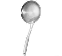 Zeroupshop Colador de skimmer de acero inoxidable 316L con filtro fino de malla 60, mango ergonómico resistente al calor para desnatar aceite, colar fideos, quitar espuma en la cocina (D)
