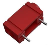 Zeroupshop Conector de enchufe de panel banana de 4 mm chapado en plata de cobre puro para medidores de prueba 30V AC 60V DC 24A Receptáculo de montaje en panel de terminal de cobre puro (rojo)