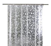 Zeroupshop Cortina de Ducha Transparente 3D de EVA 80 x 180 cm Baño