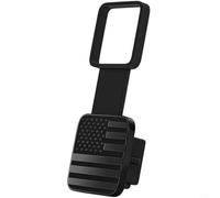 Zeroupshop Cubierta de enganche de remolque para receptores de 2 pulgadas, para diseño de bandera estadounidense, tapa antipolvo de goma compatible con Tacoma para Gladiator para RAM 1500 para 4RUNNER