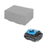 Zeroupshop Cubierta de limpiador de piscina para uso en exteriores, con tela impermeable, a prueba de polvo y resistente a los rayos UV con costuras reforzadas para limpiadores de jardín y patio (gris