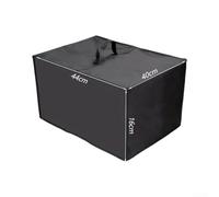 Zeroupshop Cubierta para microondas de tela Oxford 420D, impermeable y a prueba de polvo, protección resistente a los rayos UV para utensilios de cocina, fácil de lavar, negro, 50 x 40 x 32 cm (ancho