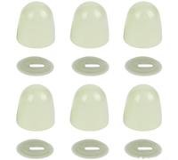 Zeroupshop Cubiertas de tapa de asiento de inodoro que brillan en la oscuridad, accesorios de baño fluorescentes PP, calcomanías decorativas verde menta para llanta, luz nocturna fácil de instalar