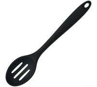 Zeroupshop Cuchara de sopa de silicona, utensilio de cocina de punta suave para la alimentación del bebé, herramienta antiarañazos con mango largo, utensilios de cocina resistentes al calor para uso