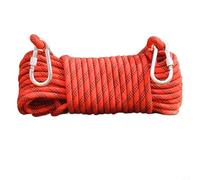 Zeroupshop Cuerda de seguridad estática de 10 mm, para escape de rescate de escalada, cuerda de descenso de poliéster de alta resistencia con 2 mosquetones, equipo exterior resistente a la abrasión