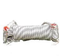 Zeroupshop Cuerda de seguridad estática de 10 mm, para escape de rescate de escalada, cuerda de descenso de poliéster de alta resistencia con 2 mosquetones, equipo exterior resistente a la abrasión