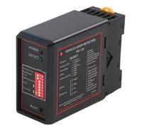Zeroupshop Detector de bucle de vehículo de un solo canal DC12V/24V Sensor de inducción para puertas automáticas Aparcamiento para control de ACCESO Carcasa ABS 78x40x108mm (110V)