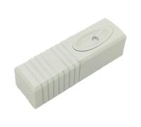 Zeroupshop Detector de vibración con cable Sensor de alarma con sensibilidad ajustable y función antimanipulación, para sistemas de seguridad del hogar en vidrio, paredes, acero, blanco, 26x85x24mm