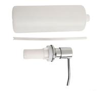 Zeroupshop Dispensador de jabón para fregadero de cocina de 500 ml, cabezal de acero inoxidable, detergente líquido, bomba de loción, para agujero de fregadero de baño, 28-40 mm, para recarga (cromo
