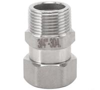 Zeroupshop Doble alambre interior de acero inoxidable 304 flexible de pared gruesa de 2,3 mm para un uso fiable de fontanería a alta temperatura (H)