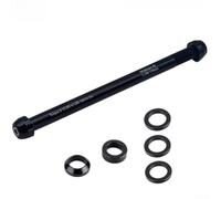 Zeroupshop Eje métrico de 12 pasantes para entrenador de bicicleta, para aleación de aluminio CNC de 166-178 mm, barra ajustable con espaciadores, compatible con anchos de marco de 135-142 mm, negro